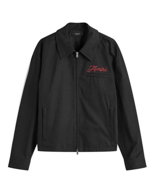 Amiri Black Zip Blouson for men