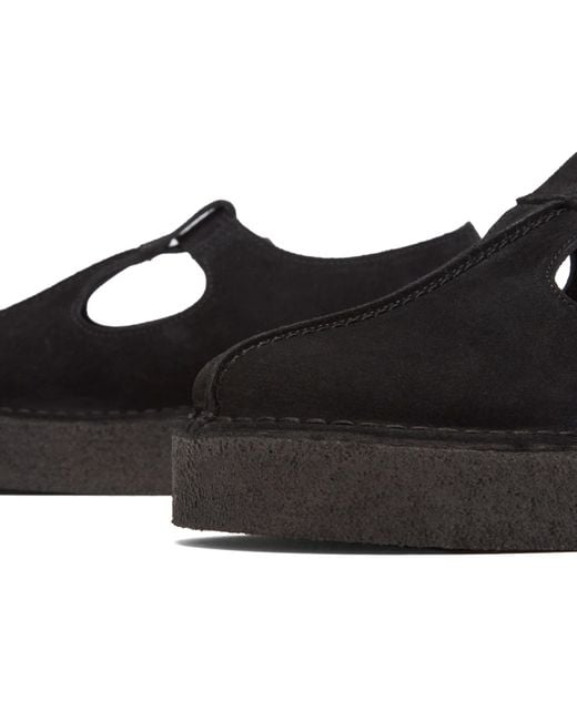 Clarks Black Trek Wedge T-Bar
