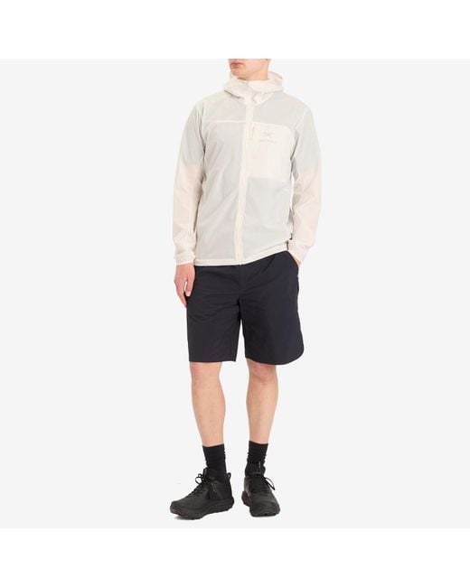 Arc'teryx White Squamish Hooded Jacket for men