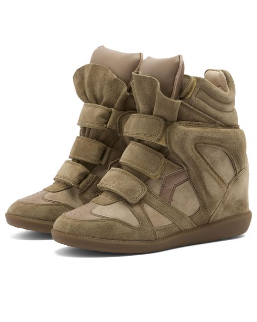 Isabel Marant Green Bekett High Top Sneakers