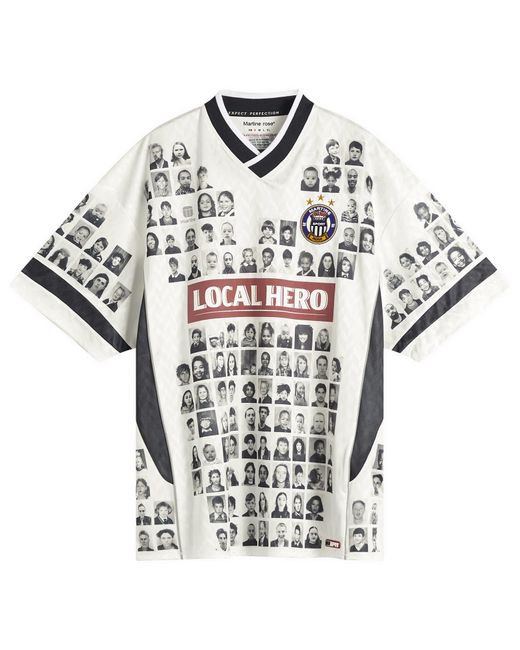 Martine Rose White Local Hero Football Shirt