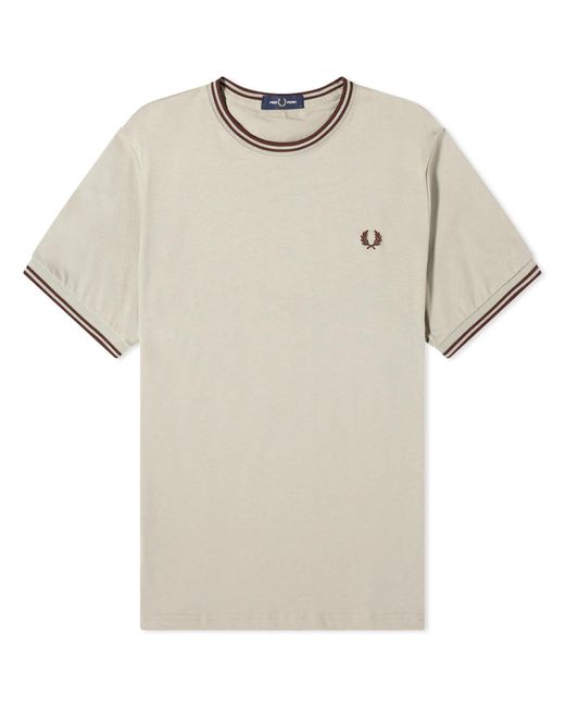 Fred Perry Natural Twin Tipped T-Shirt for men