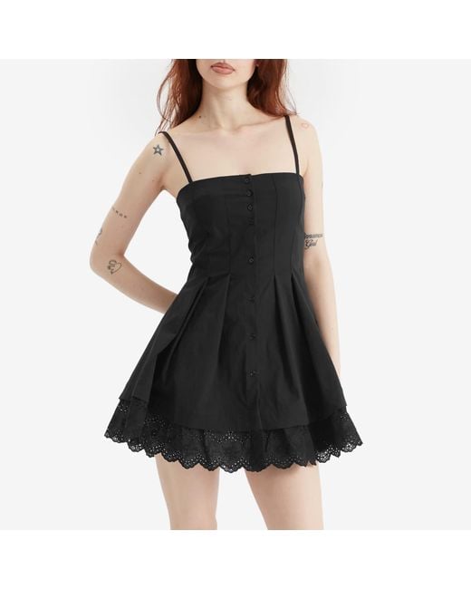 Peachy Den Black Renee Mini Dress