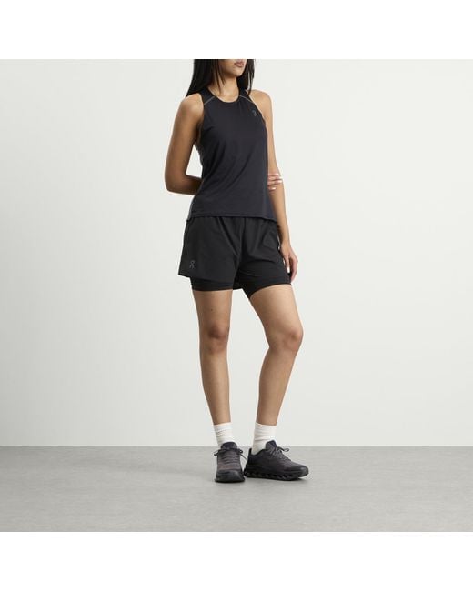 On Shoes Black 3" Performance 2/1 Shorts
