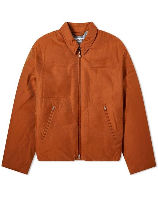 Acne Brown Orst Technical Viscose Jacket for men