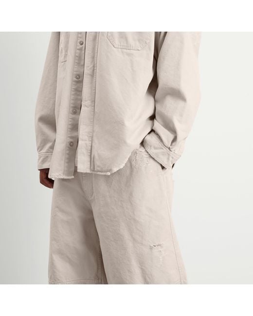 Balenciaga Natural Heavy Cotton Workwear Pants for men