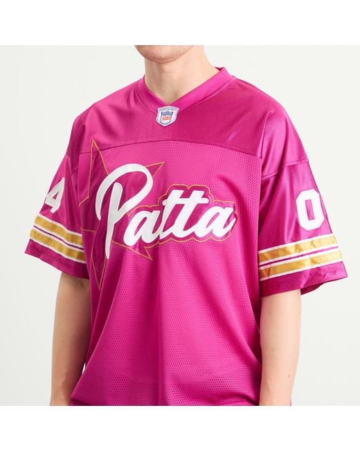 PATTA Pink All Star Football Jersey for men