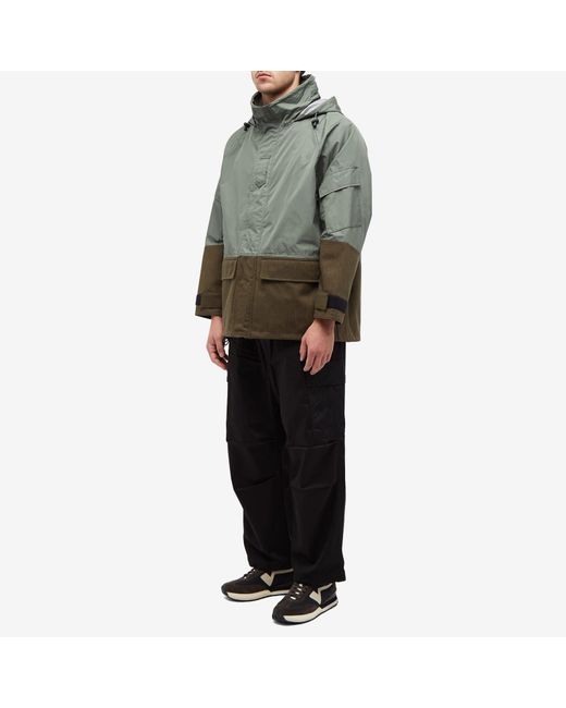 Comme des Garçons Green Taffeta Wool 3 Layer Jacket for men