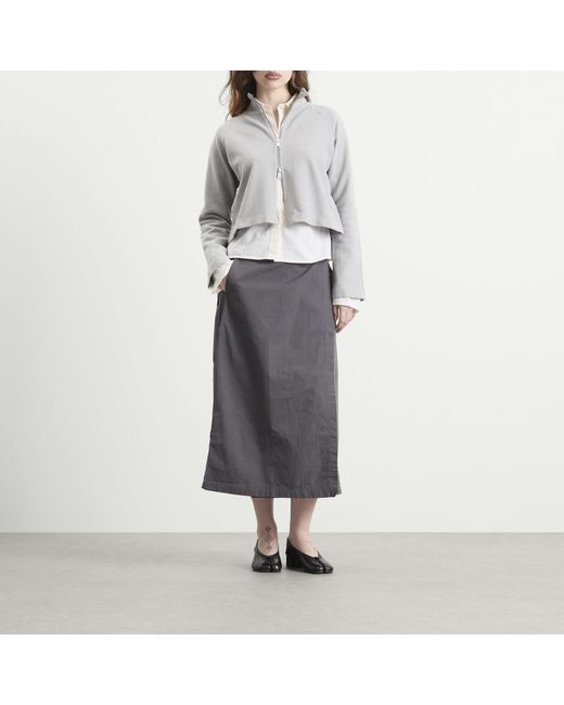 mfpen Gray Cropped Leisure Zip Up
