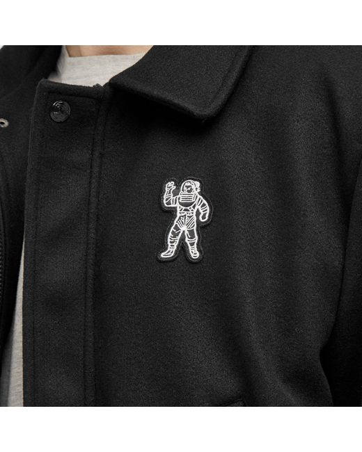 BBCICECREAM Black Collared Space Program Varsity Jacket for men