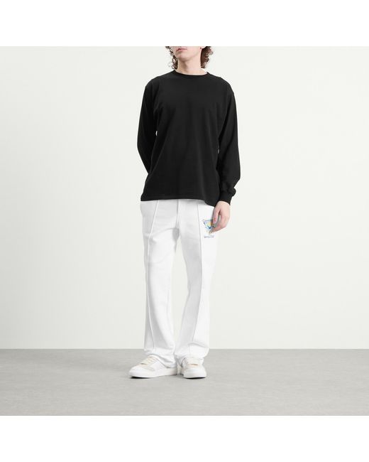 Casablanca White Tennis Club Icon Pintuck Jogger for men