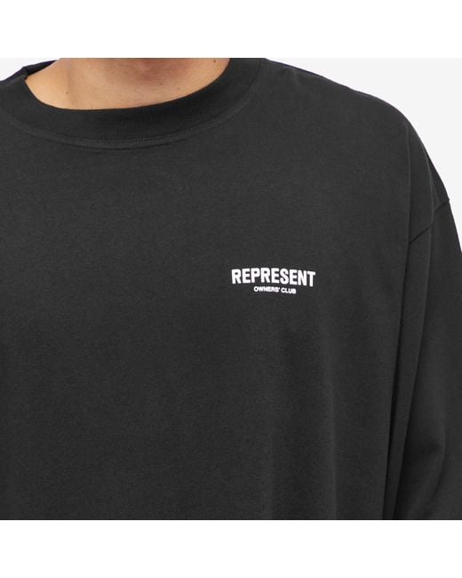 Represent Black Owners Club Long Sleeve T-Shirt for men