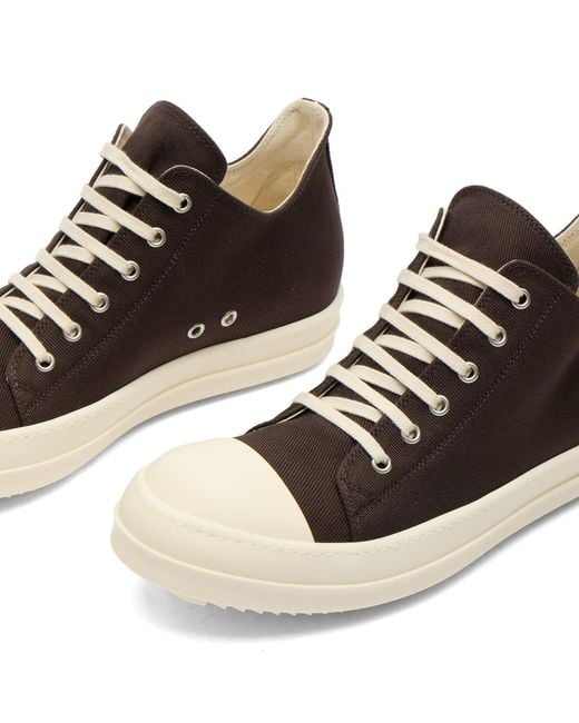 Rick Owens Brown Low Sneaks for men