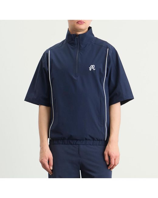 Malbon Blue Links Wind Shirt for men