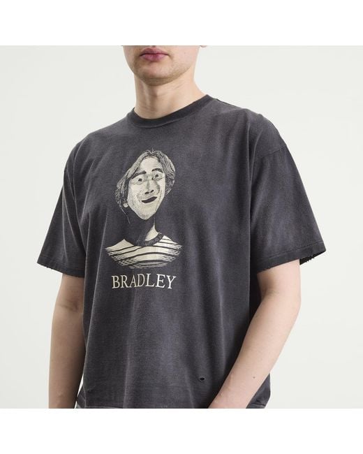 Beams Plus Black Portrait T-Shirt for men