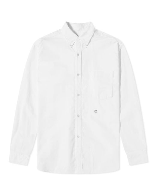 Nanamica White Button Down Wind Shirt for men