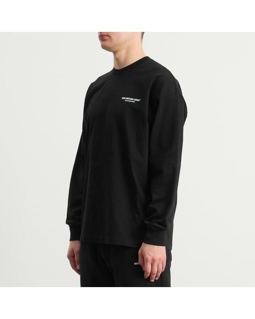 MKI Miyuki-Zoku Black Design Studio Long Sleeve T-Shirt for men