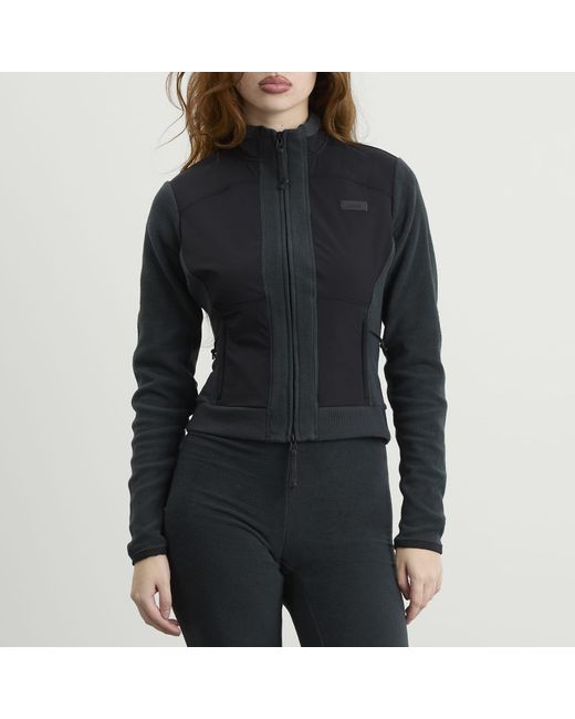 Skims Black Lounge Fleece Zip Up Jacket
