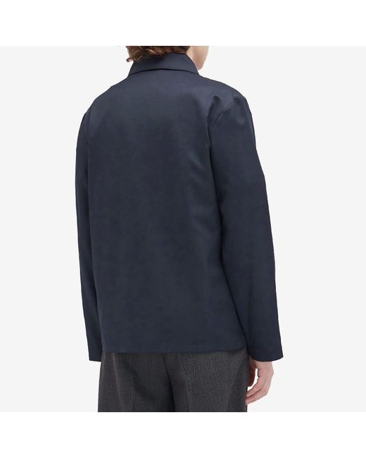 A.P.C. Blue Kerlouan Wool Work Jacket for men