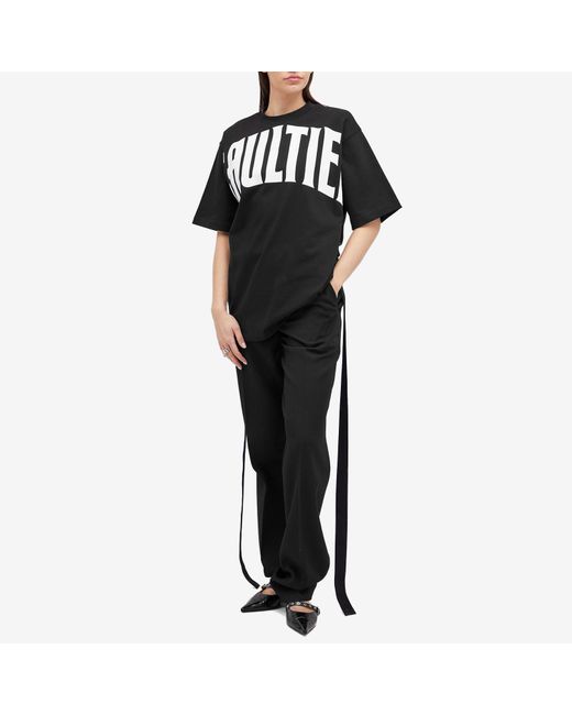 Jean Paul Gaultier Black Logo Oversized T-Shirt