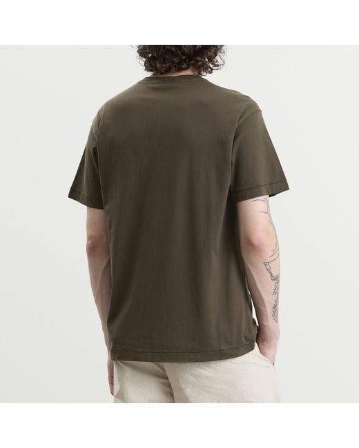 Stone Island Green Patch Logo T-Shirt for men