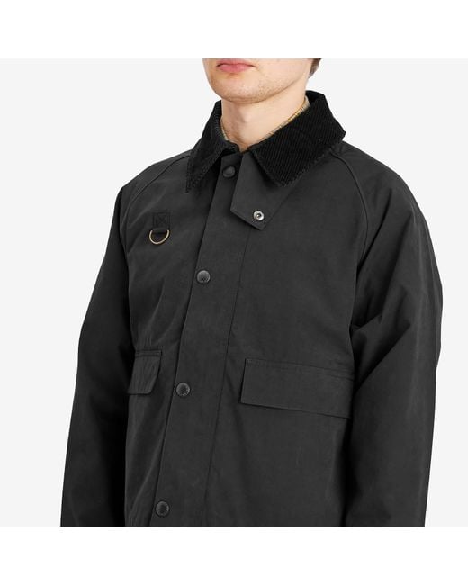 Barbour Black Os Spey Casual Jacket for men