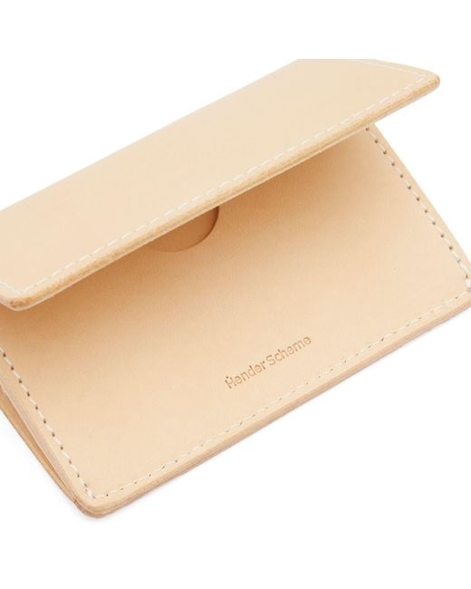 Hender Scheme Natural Folded Card Case