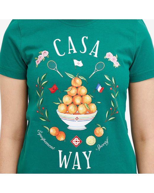 Casablancabrand Blue Casa Way Fitted T-Shirt