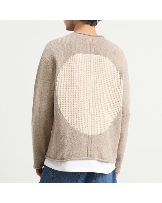 Folk Brown Slouch Crew Jumper for men