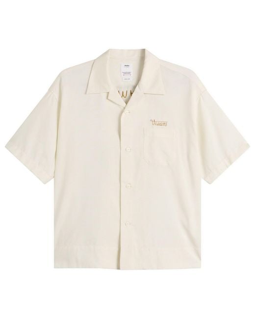 Visvim Natural Copa Silk Short Sleeve Shirt for men