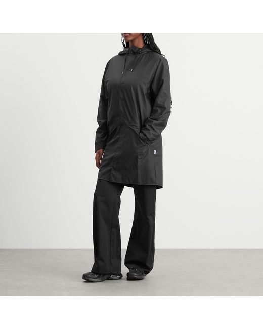 Rains Black Long Jacket