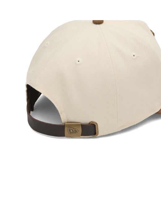 KTZ Natural La Dodgers Suede Visor 9Fifty Cap