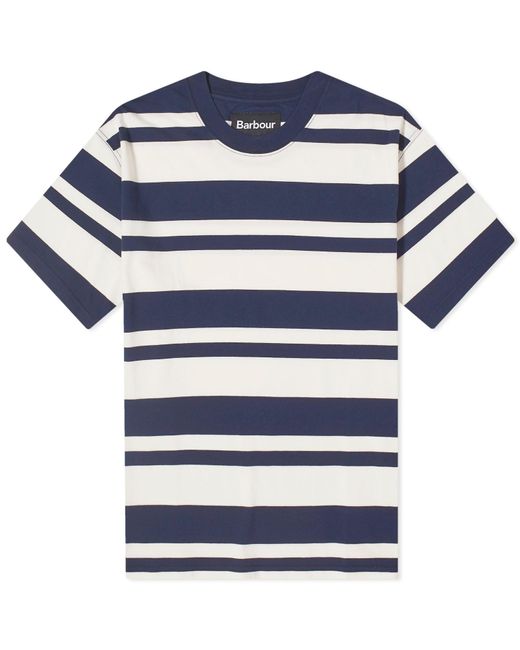 Barbour Blue Os Friars Stripe T-Shirt for men