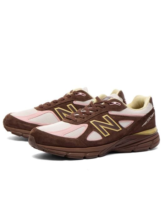 New Balance Brown 990 V4 Sneaker