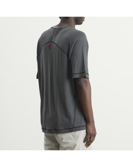 Hiking Patrol Black X Mammut Tree Wool Fl T-Shirt for men