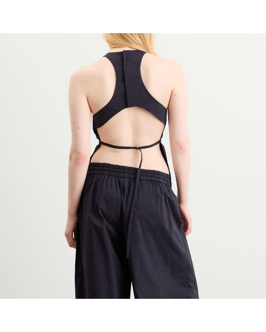 St. Agni Blue Racerback Top