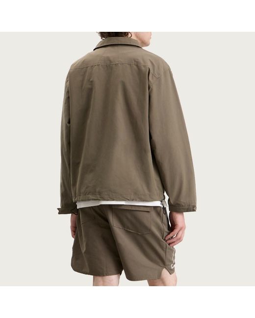 Rhude Green Logo Coaches Jacket for men