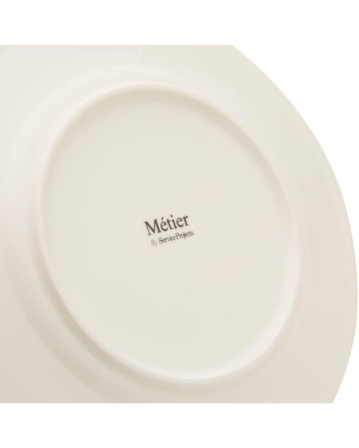 Service Projects White Métier Embossed Lunch Plate
