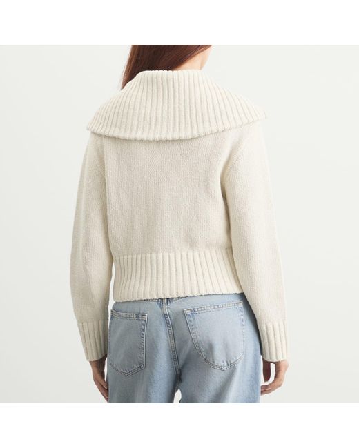 Samsøe & Samsøe White Sajasmin Zip Up Jacket