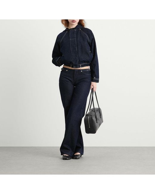 Peachy Den Blue Joan Bomber Jacket