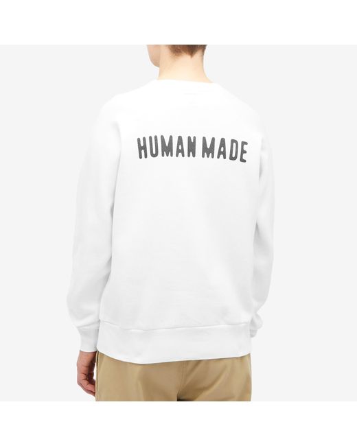 Human Made White Heart Logo Sweatshirt for men