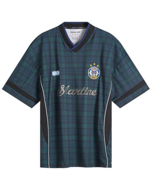 Martine Rose Blue Football Shirt