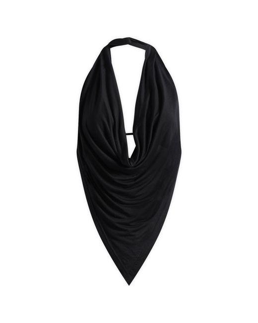 Peachy Den Black Blanche Halter Top