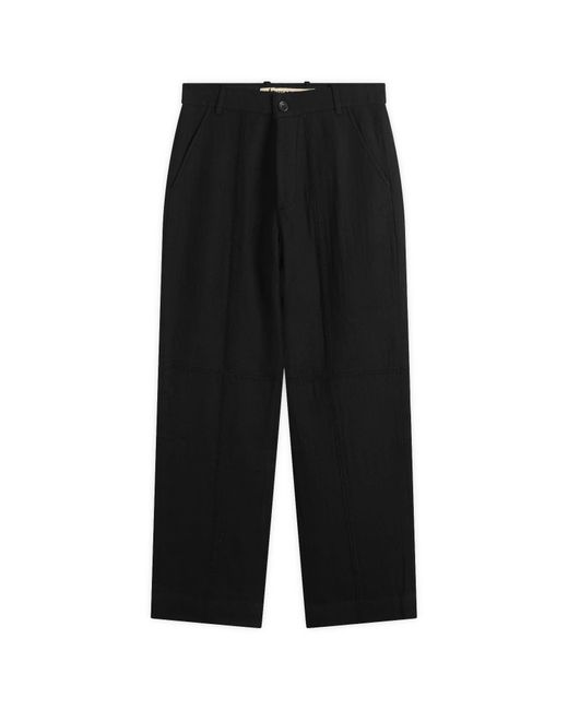 Kartik Research Black Rabari Stitch Detail Trouser for men