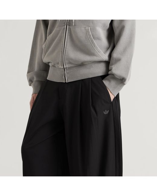 Adidas Black Tapered Track Pants for men