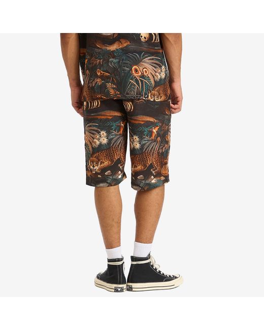 Endless Joy Multicolor Leopard Jungle Shorts for men