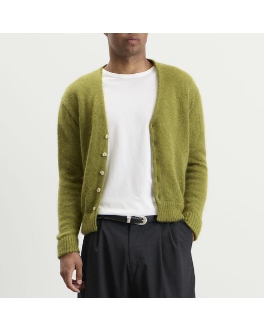 Second/Layer Green Second Layer Chevy Cardigan for men