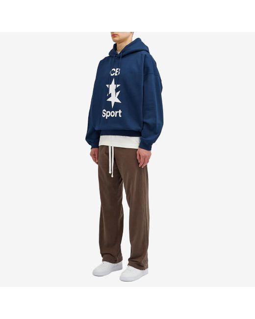 Cole Buxton Blue Sport Hoodie for men