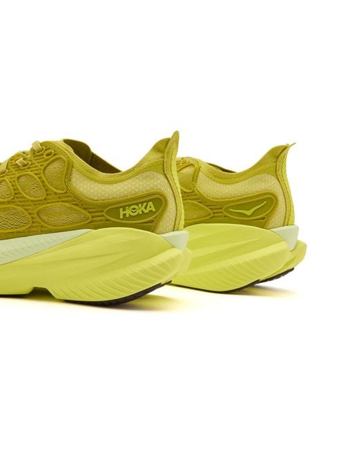 Hoka One One Yellow U Mach X Caged Sneaker