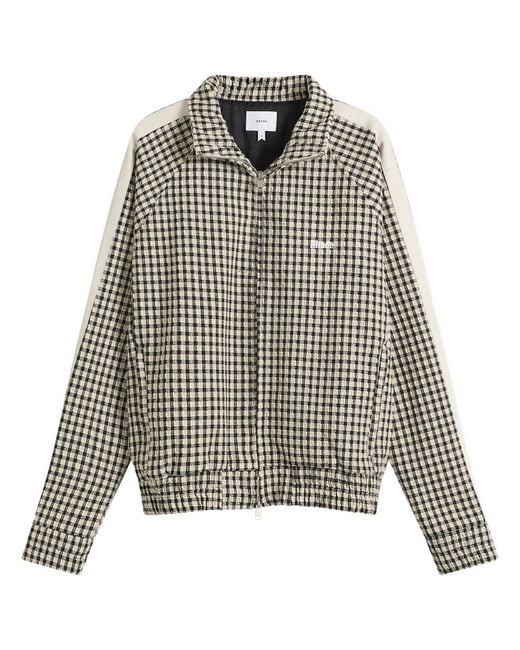 Rhude Black Gingham Hamptons Track Jacket for men